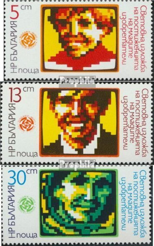 Briefmarken Bulgarien 1985 Mi 3391-3393 (kompl.Ausg.) postfrisch Junge Erfinder
