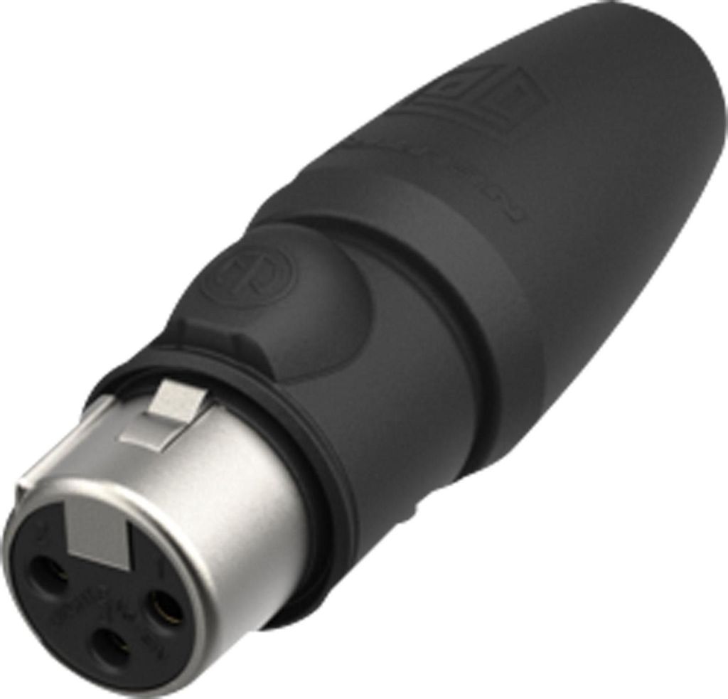 Neutrik XLR 3P Connector - female TOP Goldkontakte - Edelstahlgehäuse