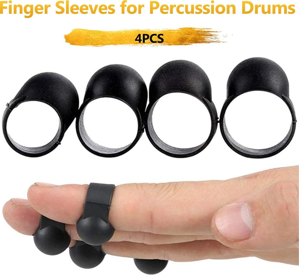 4-teiliges Fingerhülsen-Set für Steel Tongue Drum Produktbild 