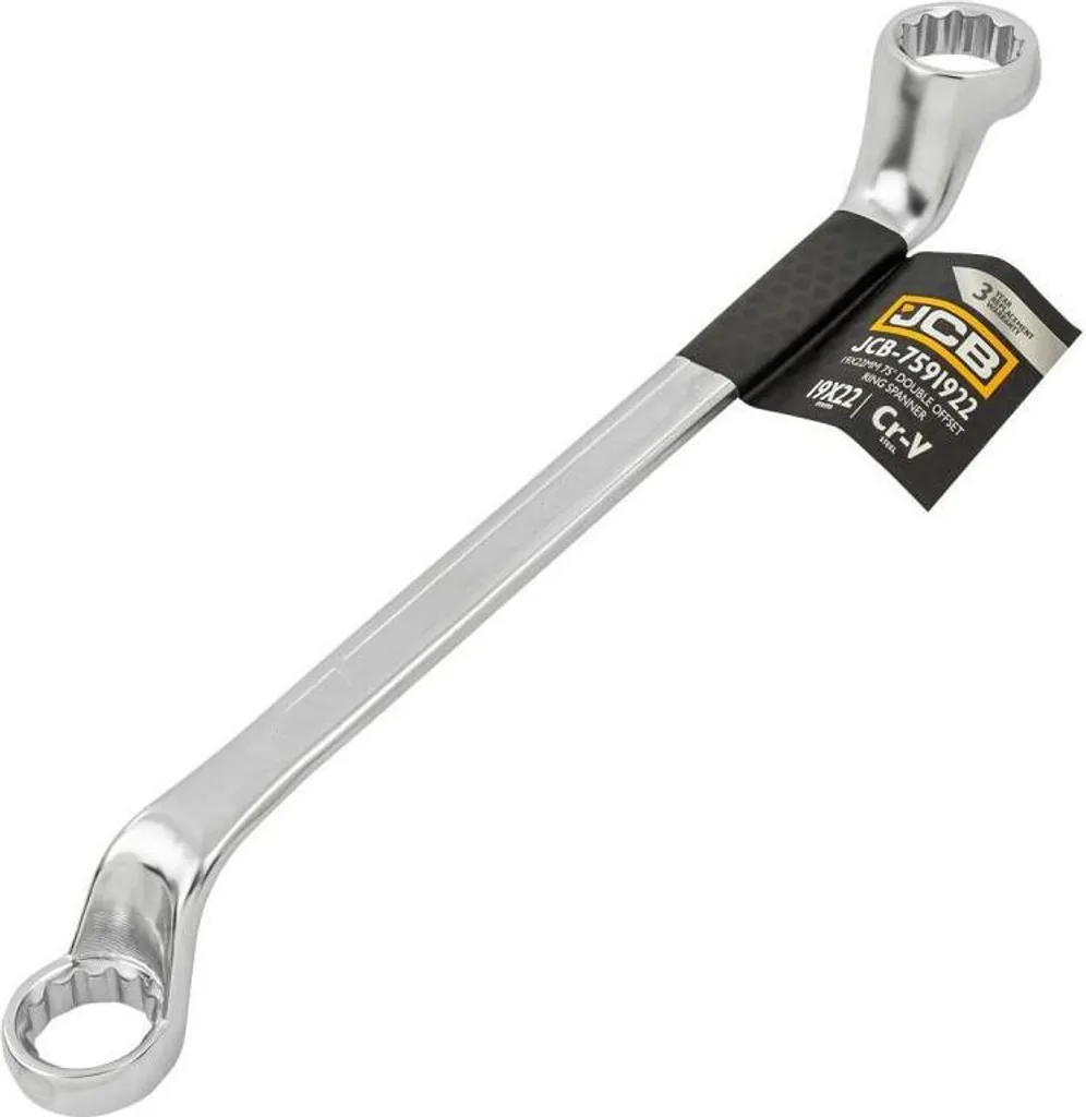 JCB Chiave a Doppio Anello a Gomito 19x22mm - Qualità Professionale CrV