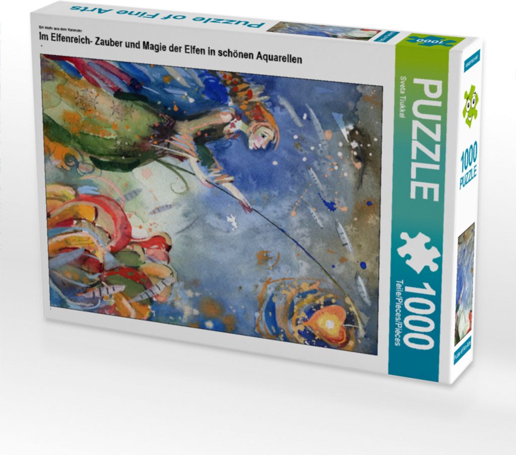 CALVENDO Puzzle Ein Motiv aus dem Kalender Im Elfenreich- Zauber und Magie der Elfen in schönen Aquarellen 1000 Teile Puzzle hoch | 1000 Teile Leg...