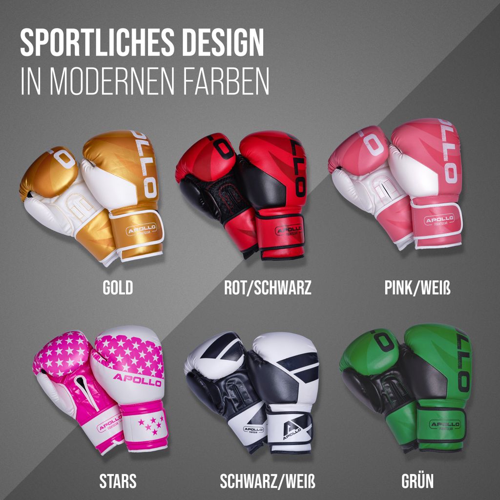 Apollo Boxhandschuhe Männer aus Kunstleder | Thai Produktbild 2