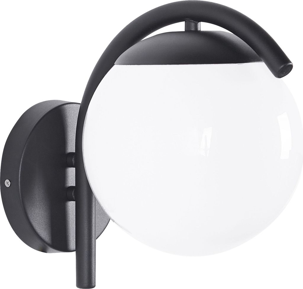 BELIANI Außenwandleuchte Schwarz aus Metall Außenbeleuchtung Gartenbeleuchtung Wandlampe Outdoor Modernes Design für Garten