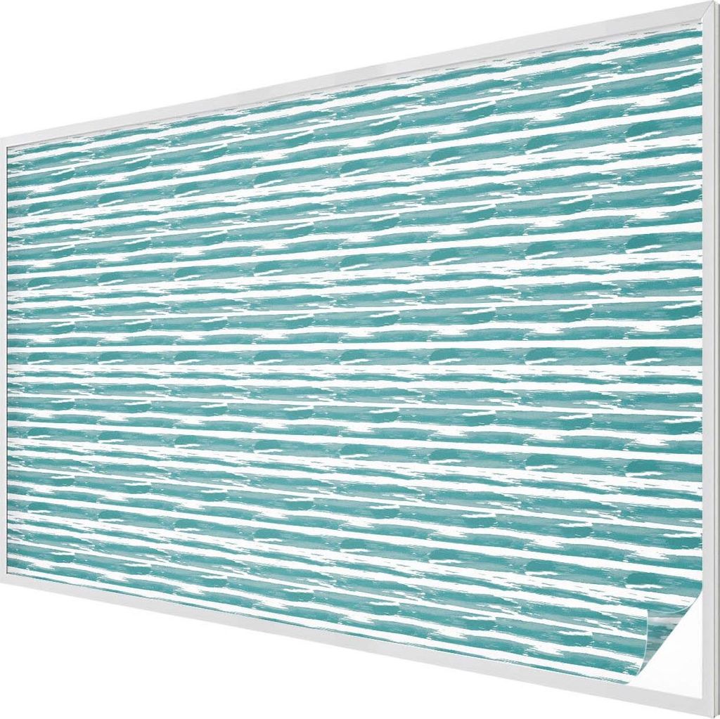 Buntglas Fensterfolie – 146x200 cm – Stained-Glass Design – blickdichte dekorative Sichtschutzfolie – selbstklebend, UV-Schutz – Grüne S...