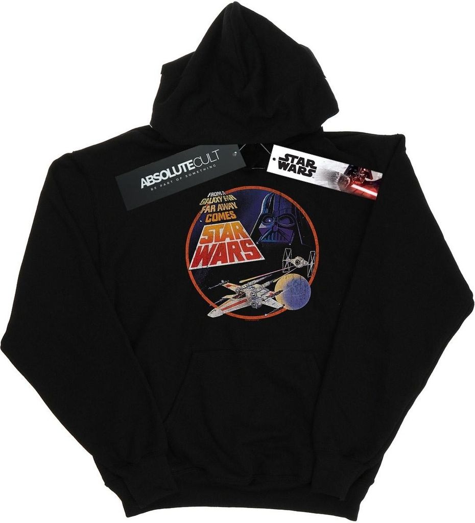 Star Wars - "From A Galaxy Far Far Away" Kapuzenpullover für Herren BI18277 (5XL) (Schwarz)