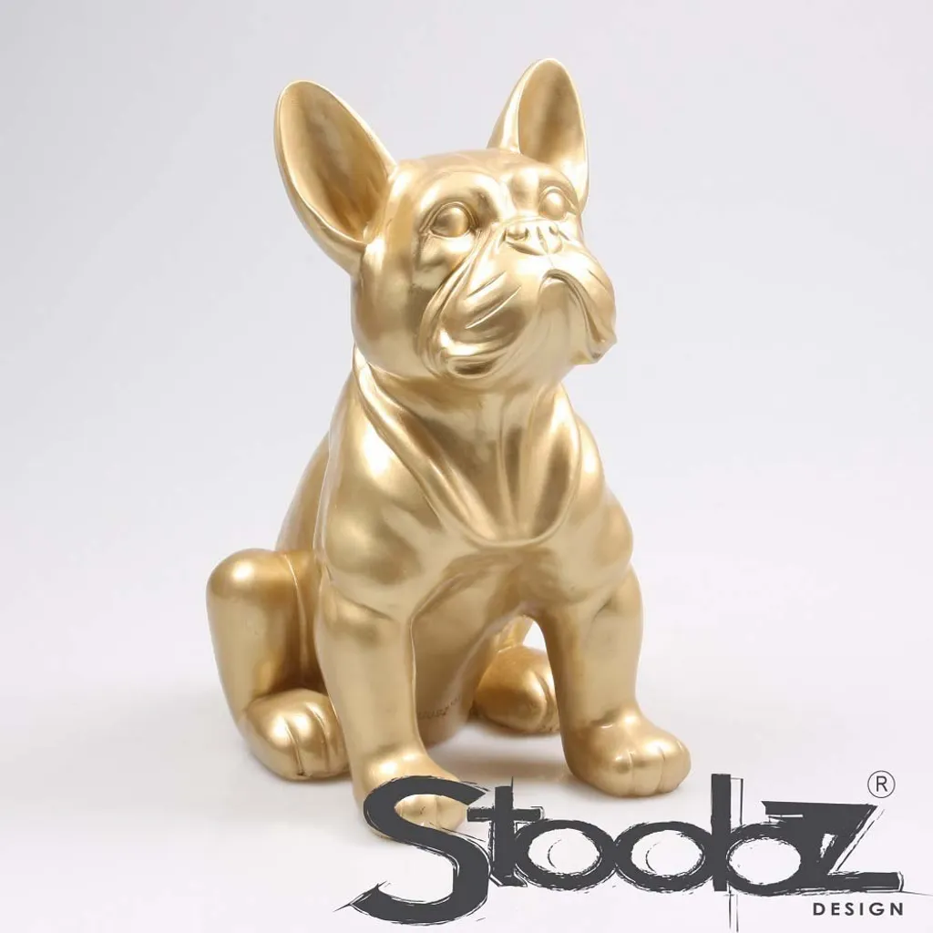 Sculpture Chien Bouledogue Français Multicolore - Objet Déco XXL 37 cm - 3