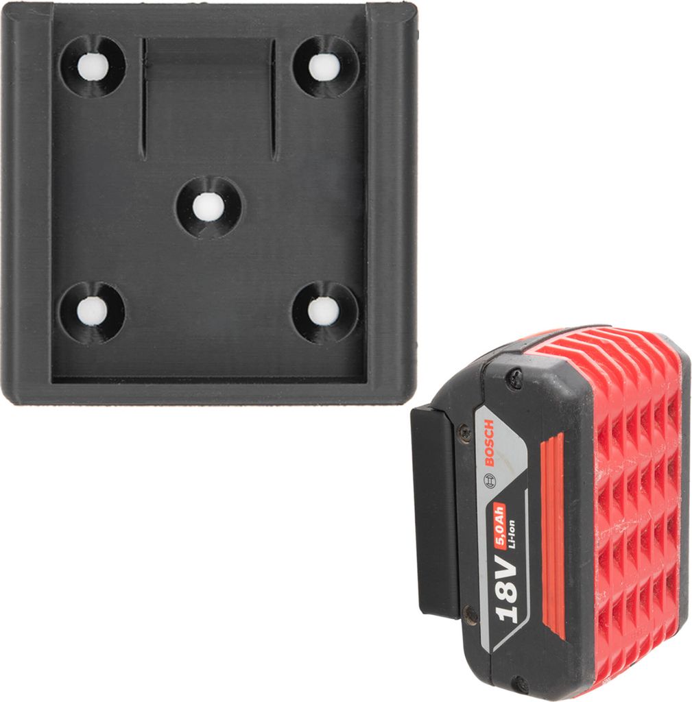 10x Akku Halter für Bosch 18V Halterung Akku Wandhalter Produktbild 2