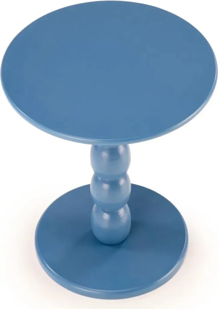 Table basse CIRILLA bleu en métal robuste et facile d'entretien - 4