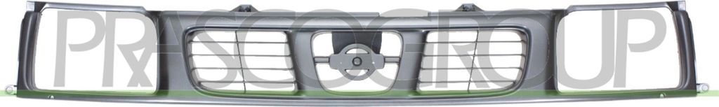 PRASCO DS8102011 Kühlergrill Frontgrill für NISSAN NAVARA (D22) Grau Silber