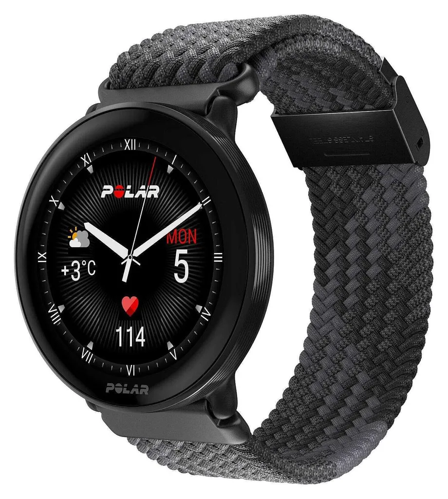 Montre de Sport Polar Noir Unisexe - Idéale Running et Fitness Quotidien