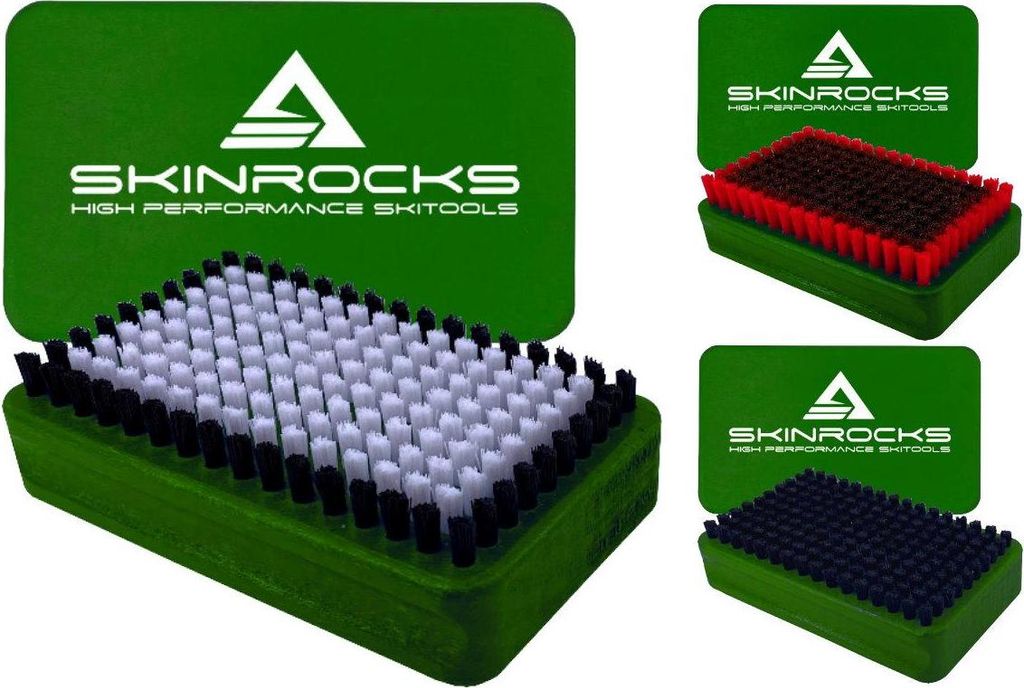 SkinRocks sada 3 kartáčů na lyže BaseBrush z nylonových Obrázek produktu 