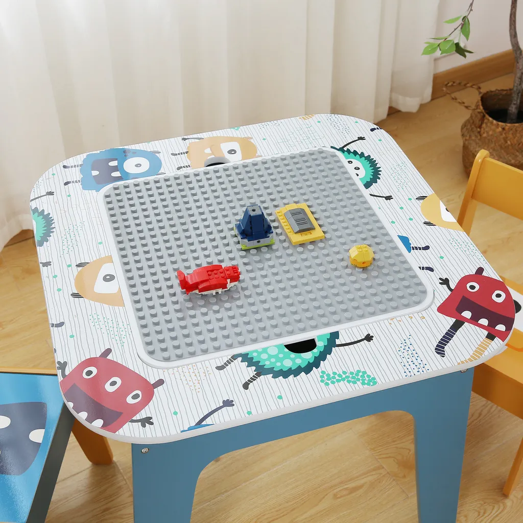 Table de Jeu Monster Ginger Home avec Plateau Réversible pour Enfants - 4