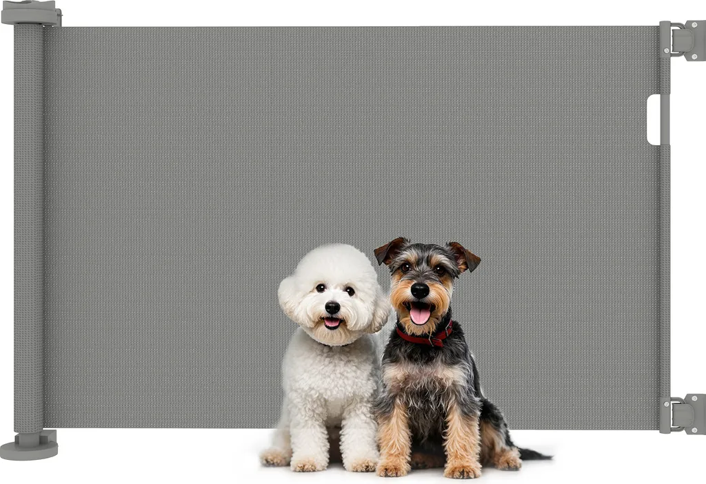 Barrière d'escalier en rouleau rétractable pour chiens et chats 136cm