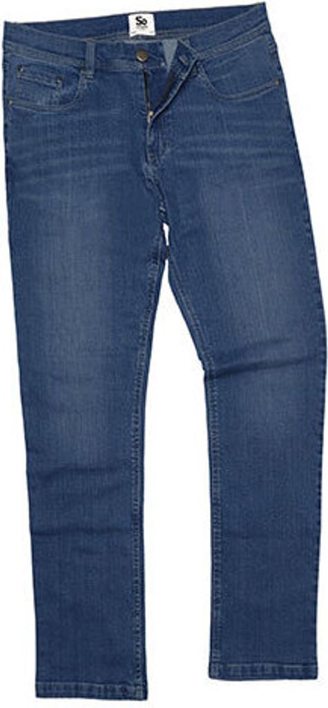 So Denim , Leo Straight Jeans , Mid Blue Wash , 36/33