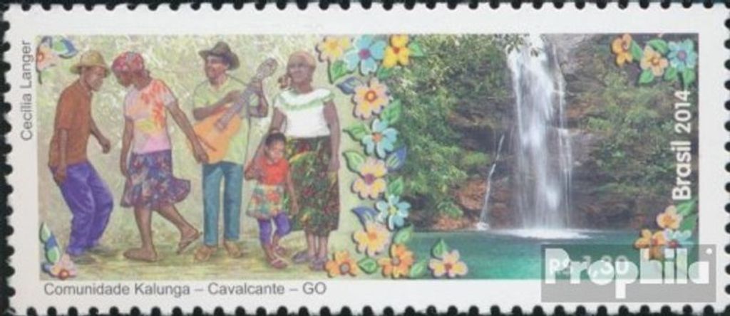 Briefmarken Brasilien 2014 Mi 4173 (kompl.Ausg.) postfrisch Kalunga-Dorf