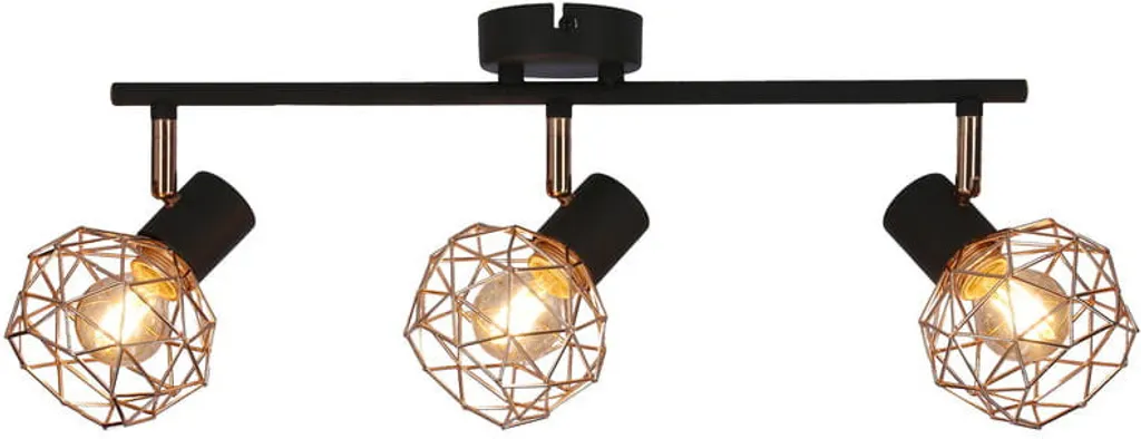 Plafonnier design ACROBAT cuivre brossé 93-22219 - Finition métallique