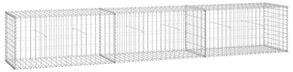 vidaXL Gabiónová stena s krytom 300 × 50 × 50 cm Obrázok produktu 