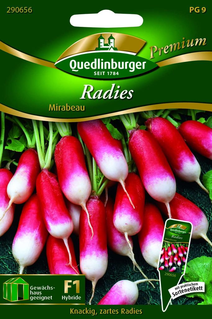 Radieschen 'Mirabeau' Quedlinburger Gemüsesamen Produktbild 