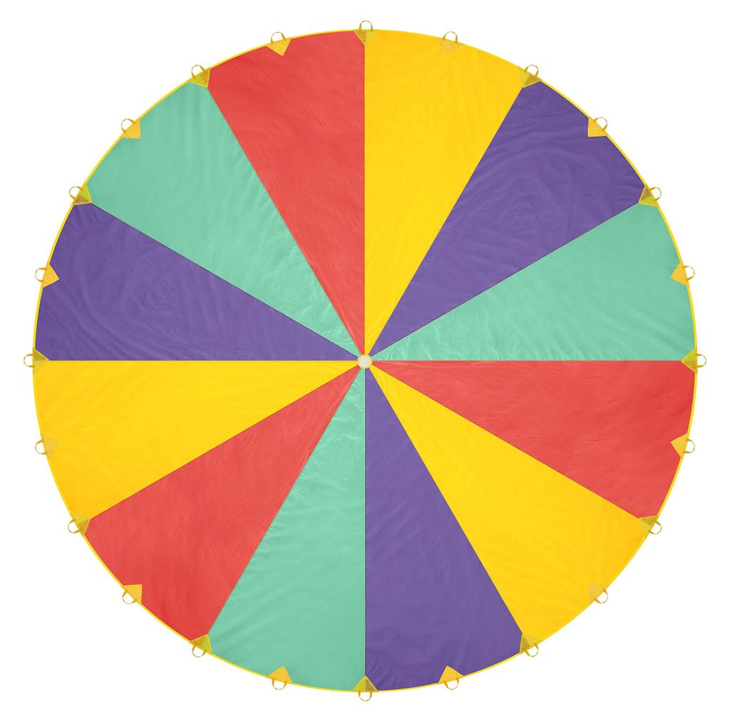 THE TWIDDLERS XXL Regenbogen Schwungtuch 6 Meter mit 24 Produktbild 