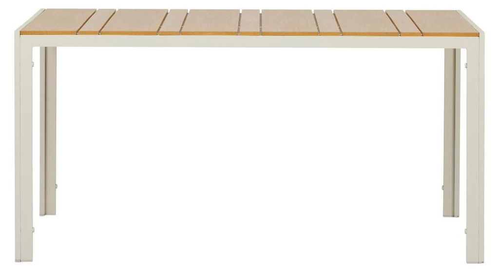 Tavolo da giardino Noah 150x90 cm, effetto teak. Immagine del prodotto 
