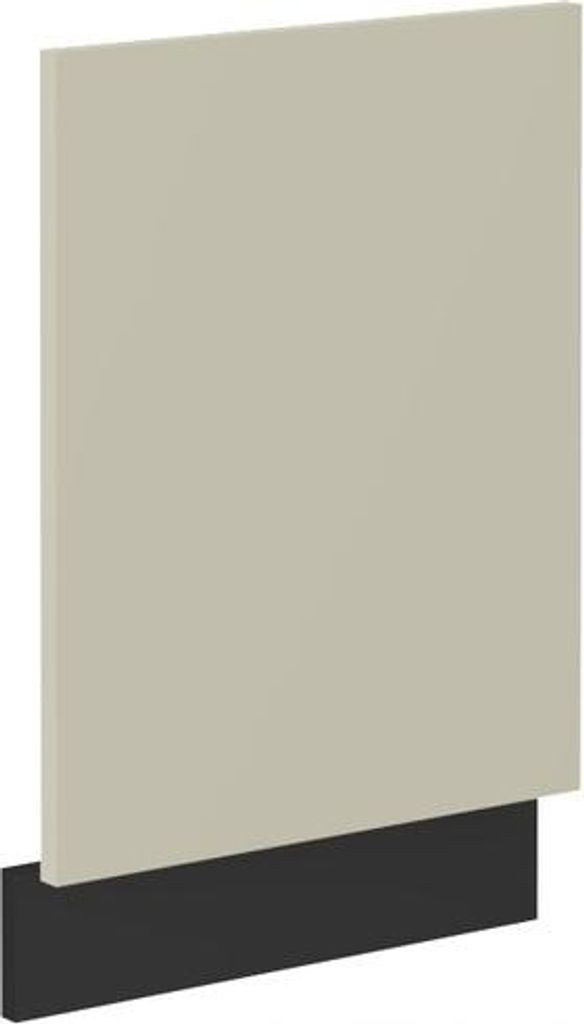 Tür für Einbau-Geschirrspüler AGAFIJA – 45 x 57 cm, Cashmere / Schwarz