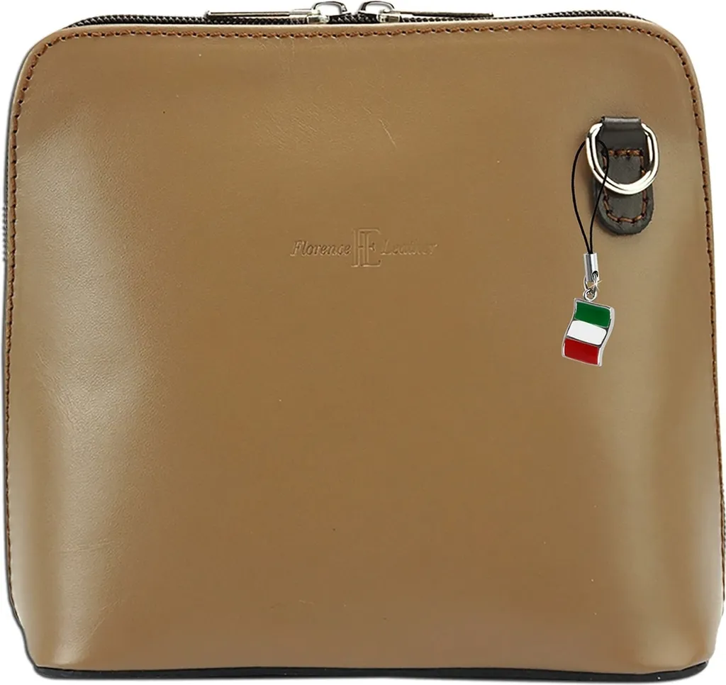 Borsa Tracolla Florence OTF109C Marrone - Vera Pelle di Qualità