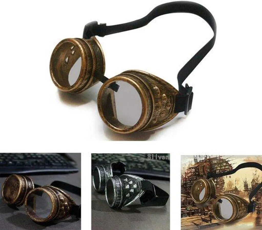 Lunettes de sécurité style gothique métal pour protection électrique