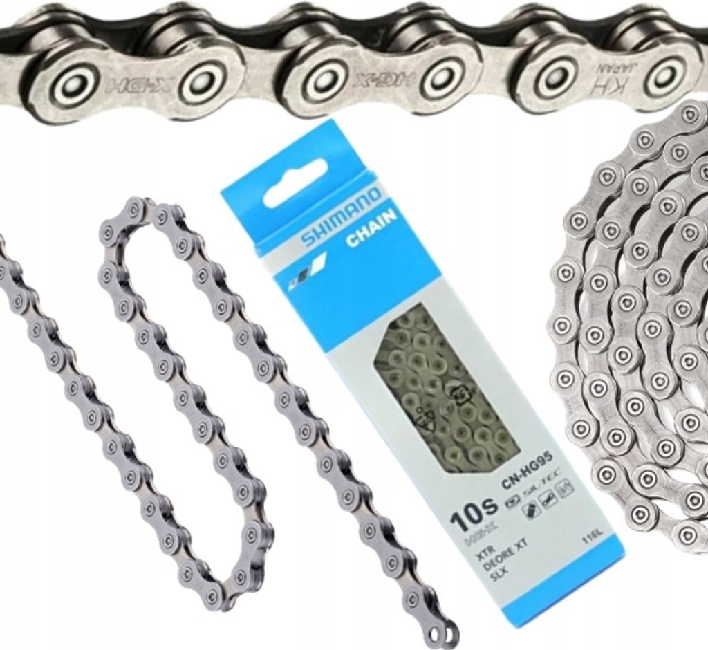 Shimano HG-X CN-HG95 Silver 10-Speed 116 Links Řetěz Obrázek produktu 7