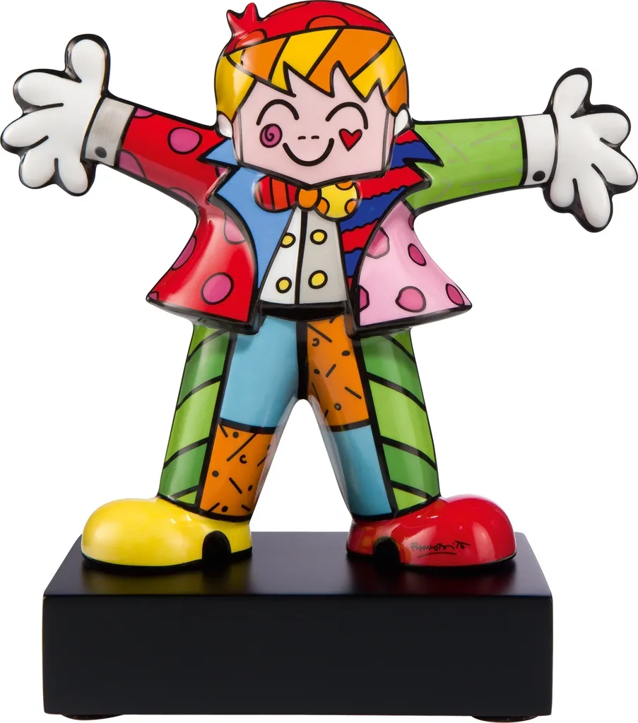 Objet de Décoration Figurine Goebel Hug Too par Romero Britto - Pop Art