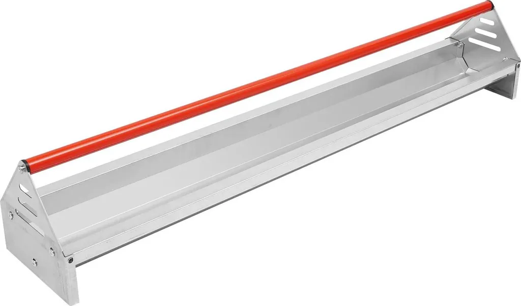 Mangeoire volaille 114cm stable - Acier galvanisé blanc avec drainage
