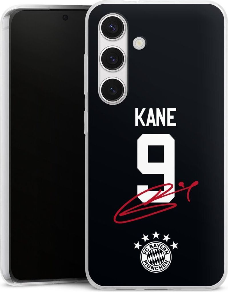 DeinDesign Handyhülle für Samsung Galaxy S24 Silikon Hülle Case Smartphone Schutzhülle FC Bayern München Trikot Harry Kane