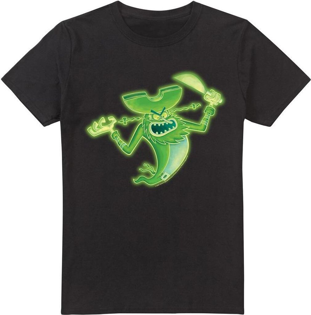 SpongeBob SquarePants - "The Flying Dutchman" T-Shirt für Herren TV6657 (5XL) (Schwarz)