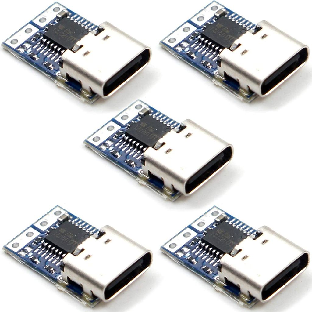 5er Set USB-C PDC004 PD 12V DC Festspannungs-Stromauslöser Produktbild 