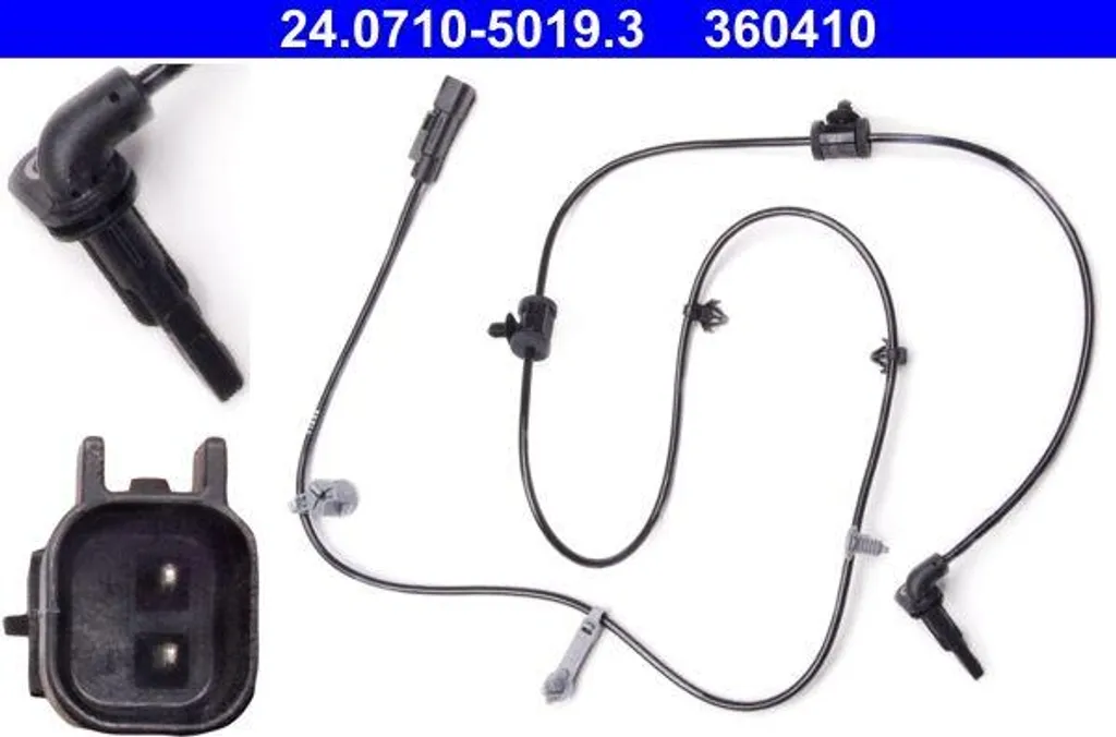 ATE 24.0710-5019.3 Sensore velocità ruota OE 1247773 compatibile con Insignia