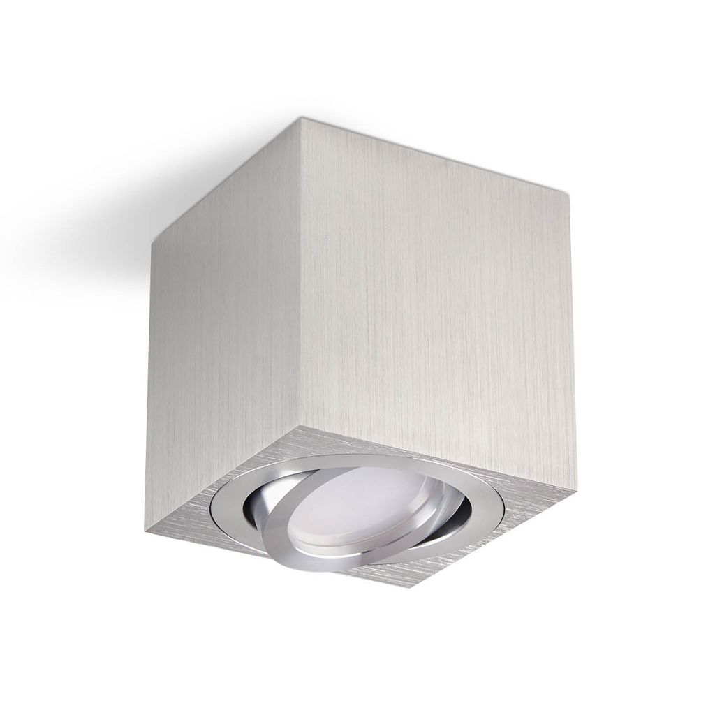 Kobi OH37 Chrom Spotleuchte, quadratisch, GU10 Produktbild 