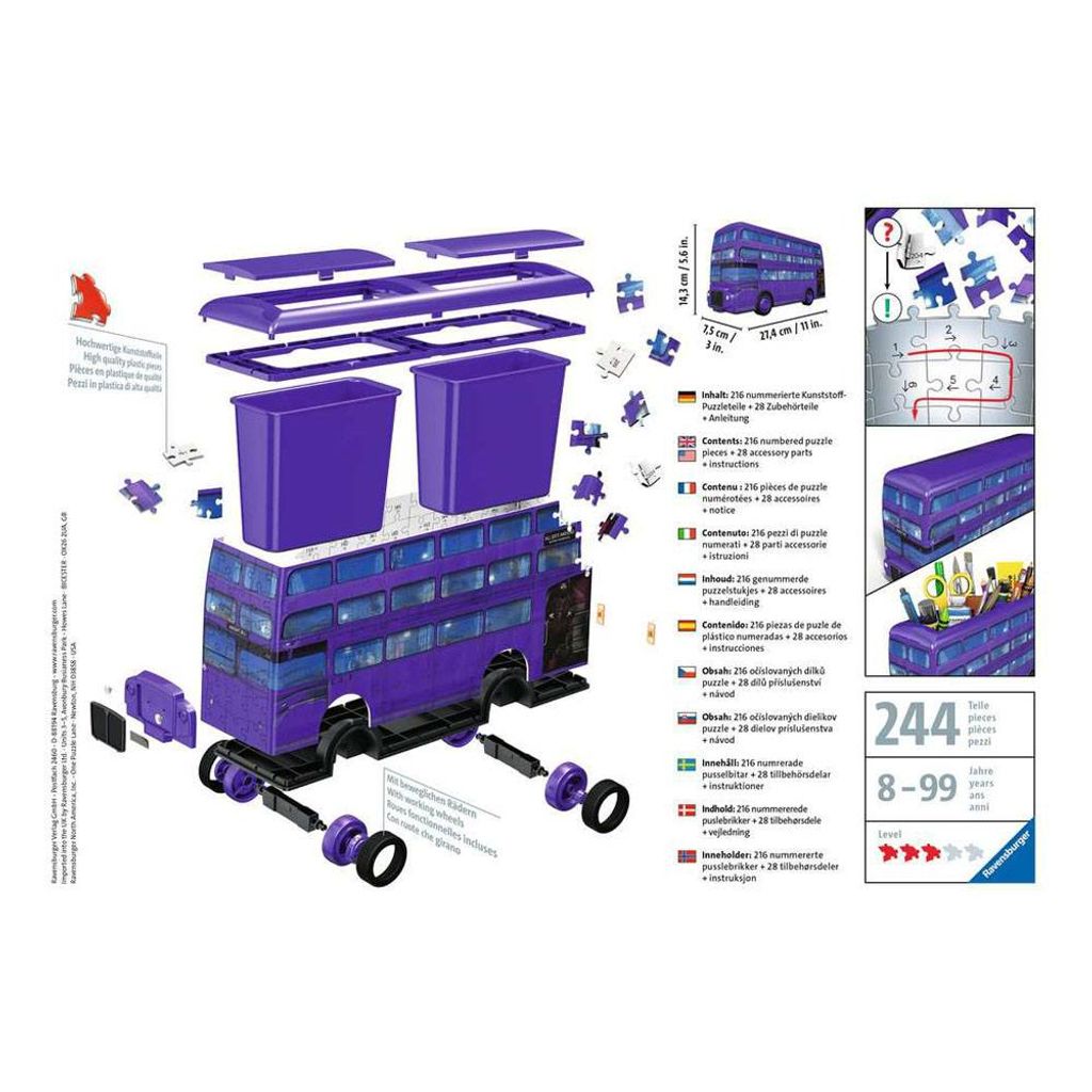 RAVENSBURGER 3D Puzzle "Harry Potter Knight Bus" Produktbild 16