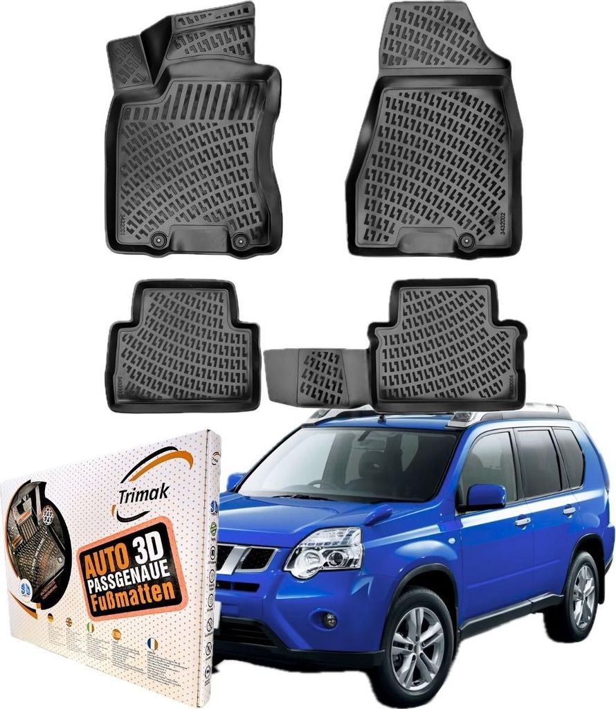 TRIMAK Nissan X-Trail 2. Generation (2007 - 2013) Autofußmatten Gummimatten