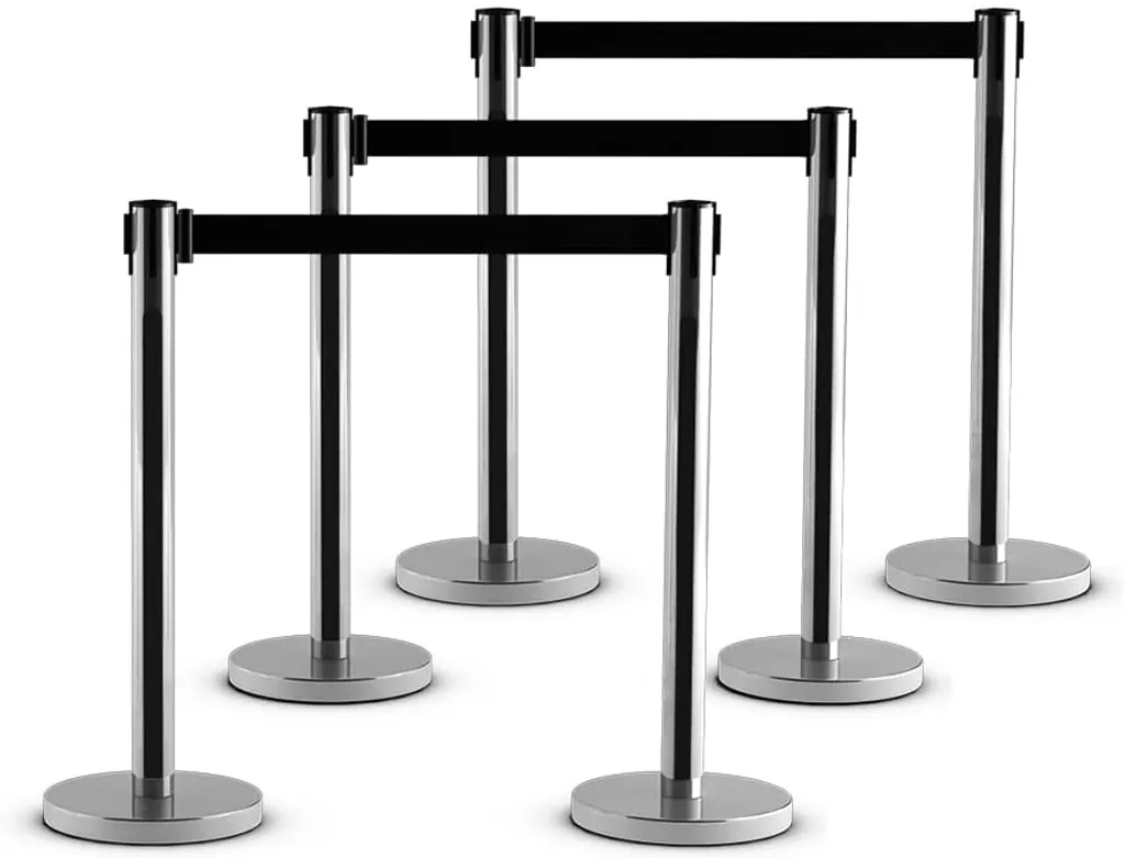 Système de guidage pour file d'attente théâtre et salon expo 6 pcs