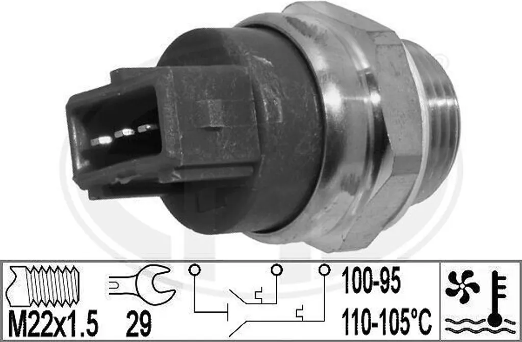 Proteggi la tua Opel Omega B con ERA 331020 - Interruttore Ventola