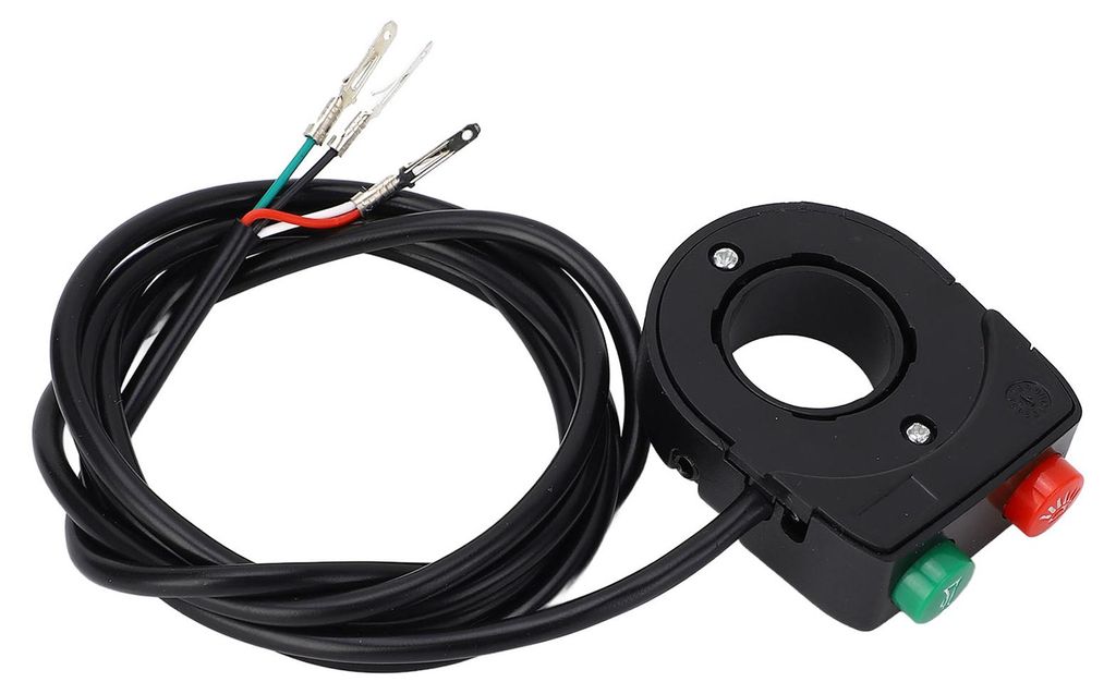 22 mm Motorrad-Lenkerschalter, 3-Draht-Hupe, Scheinwerfer für Elektro-Fahrrad, Roller
