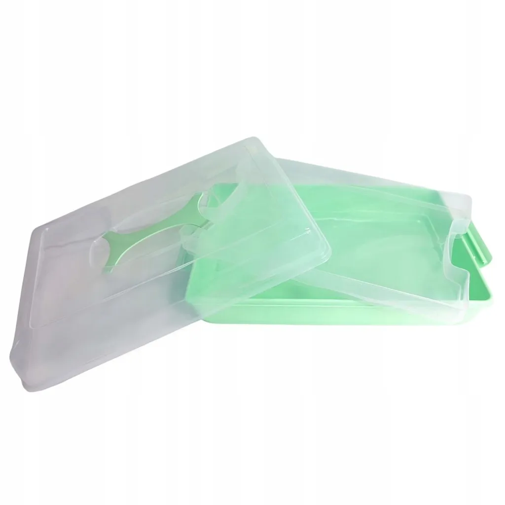 Scatola per dolci KADAX con coperchio, 43 x 30 x 12,5 cm, contenitore per dolci in plastica