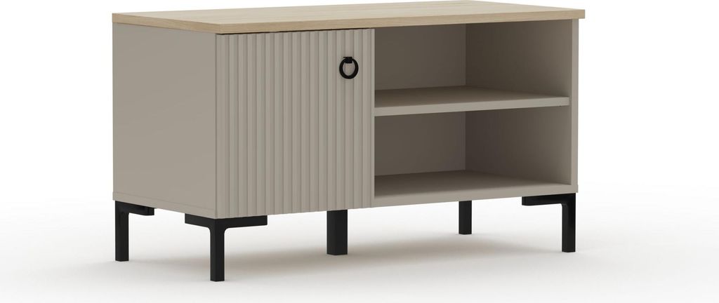 trendteam Garderobe Lucrezia Garderobenbank Kaschmir/Silverjack Oak, B/H/T Stellmaß ca. 85/19/41 cm