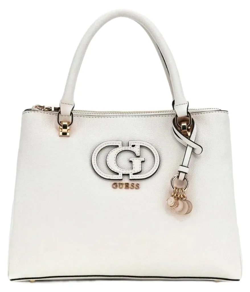 Petit Sac Seau Guess Silvye Off White Idéal pour vos Sorties et Soirées
