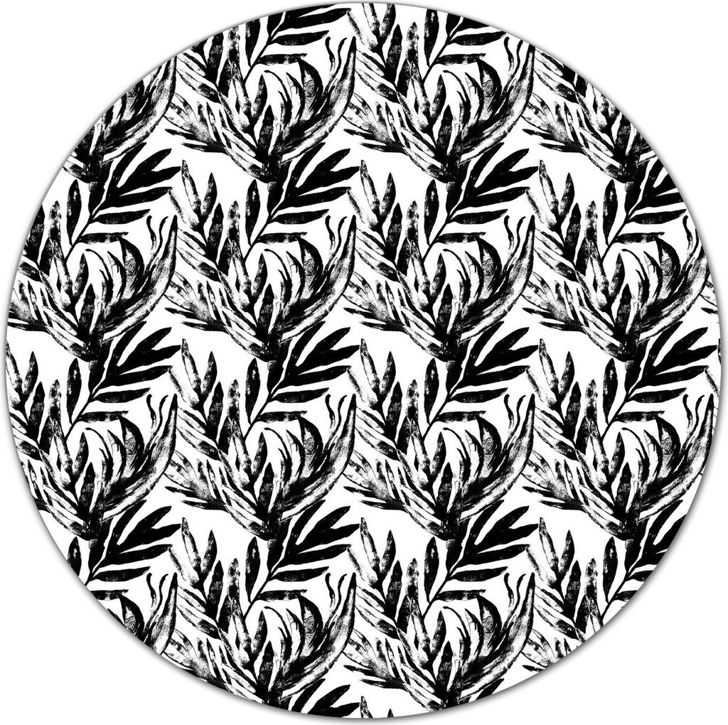 Glas-Herdabdeckplatte Glaskeramikkochfeld-Abdeckung Schneideplatten - 40 cm - Exotisches Blätter