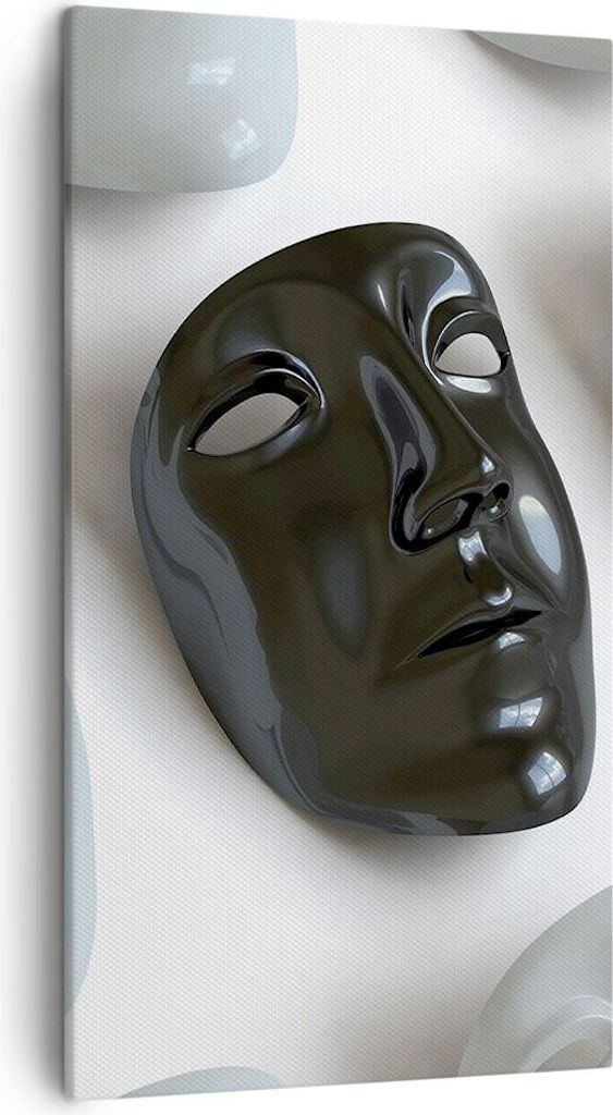 Bild auf Leinwand - Leinwandbild - Venedig Maske Schauspieler Theater - 45x80cm - Wand Bild - Wanddeko - Leinwanddruck - Bilder - Kunstdruck - Lein...