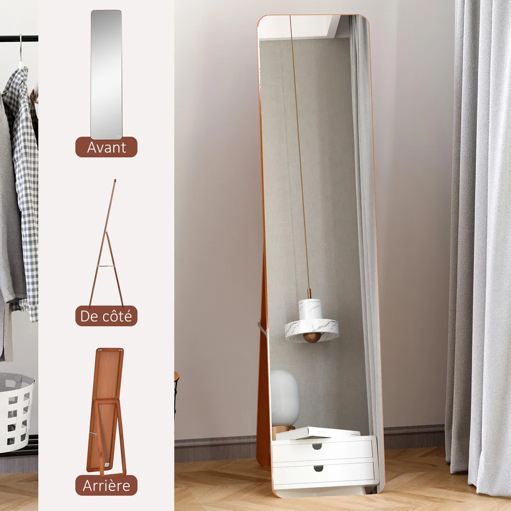 Miroir pour dressing et chambre 160 cm - Solution gain de place et style