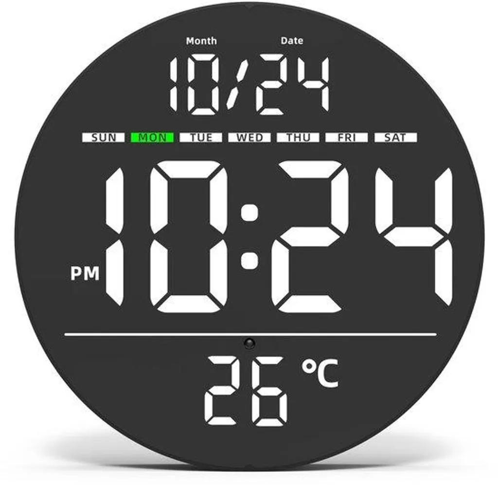 Horloge numérique idéale pour salon pour voir l'heure de très loin