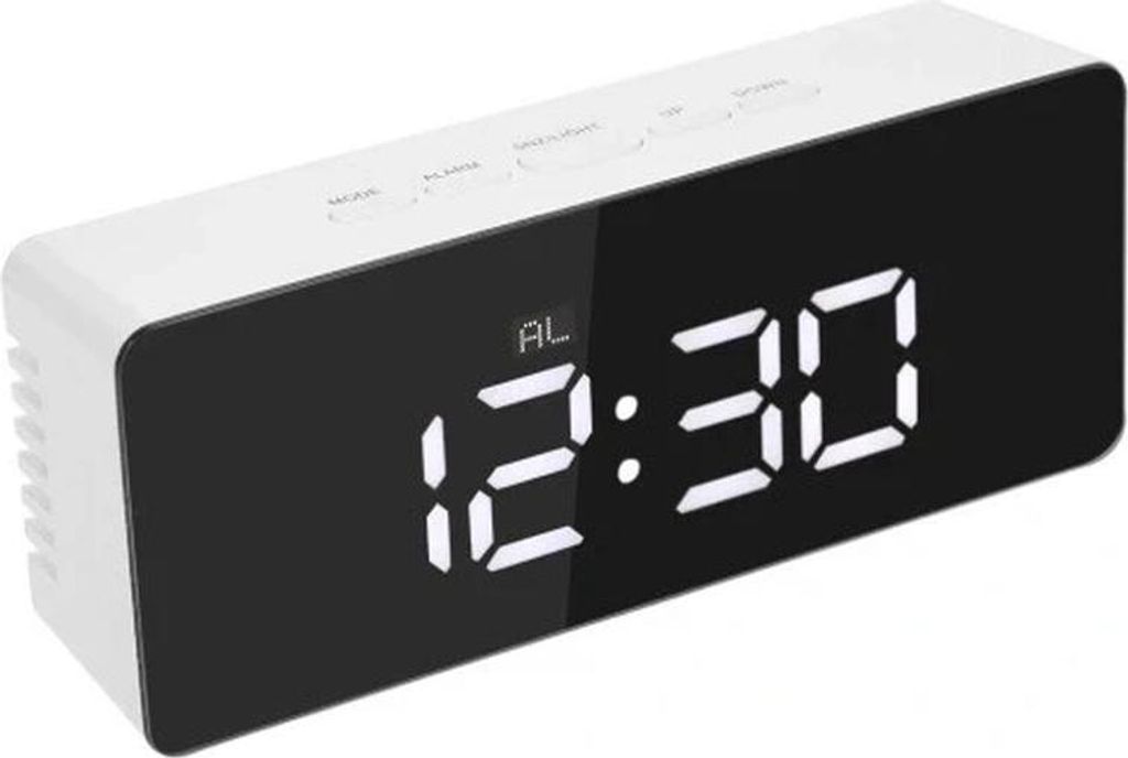 Verk 01457 Multifunkční zrcadlové hodiny s budíkem a Obrázek produktu 