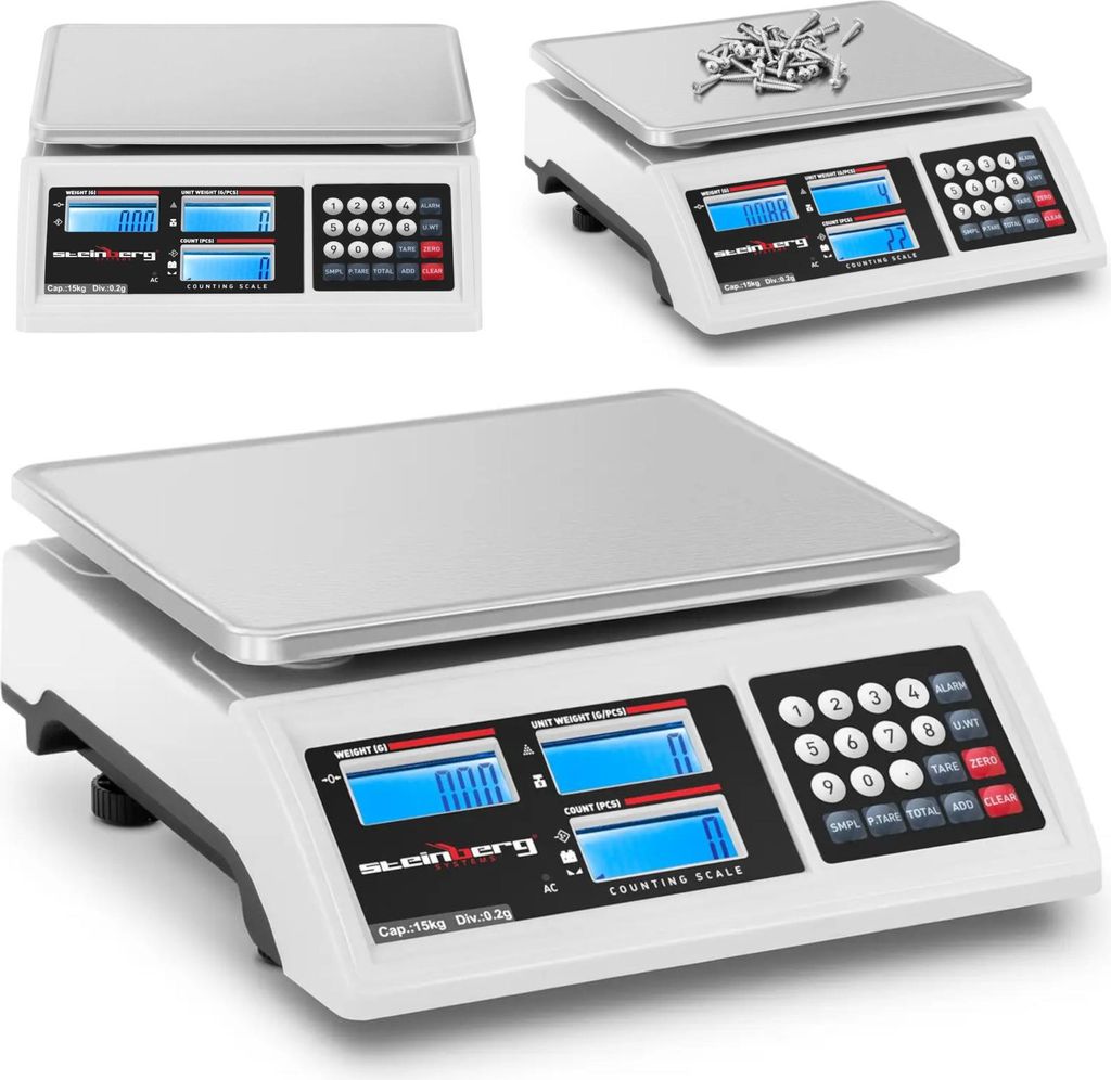 Expondo Steinberg Systems váha s počítadlom – 15 kg / 0,2 g Obrázok produktu 