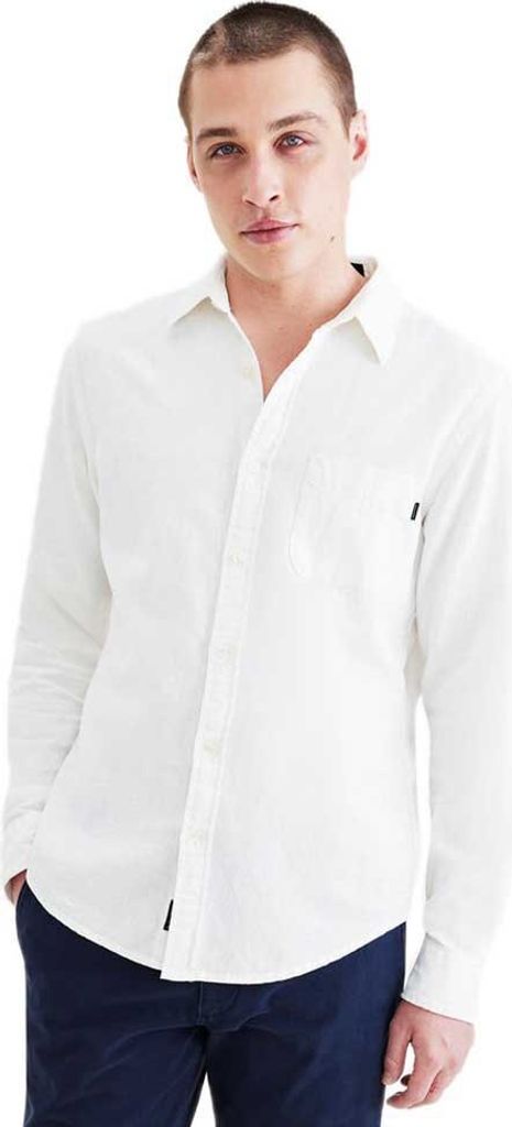 Dockers Slim Orginal Langarmhemd Weiß S Mann Weiß S